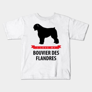 I Love My Bouvier des Flandres Kids T-Shirt